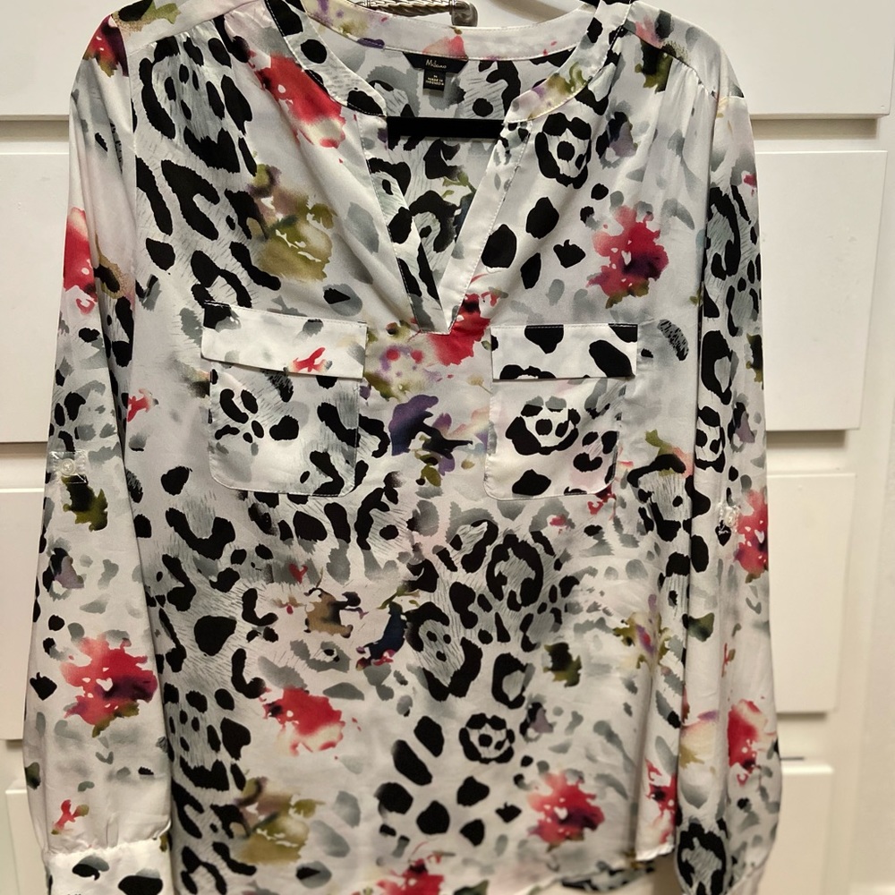 Chiffon type wild/zebra/cheetah blouse